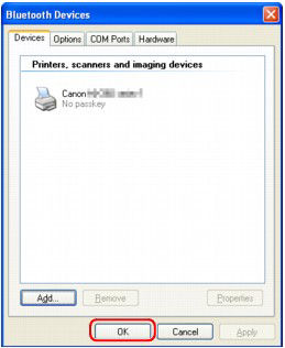 Setting up the printer and computer for printing via Bluetooth ...