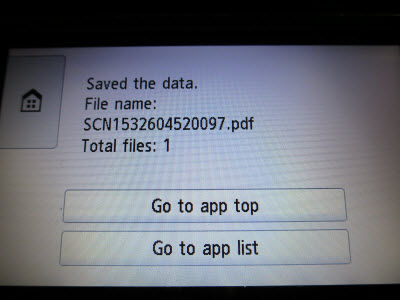Scanning to a Cloud Service from the Operation Panel of Your Printer