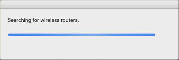 The printer will search for wireless routers