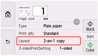 Copying Two Pages onto a Single Page - TS8220