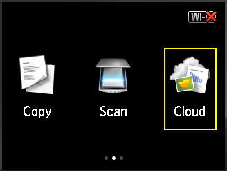 Scanning to a Cloud Service from the Operation Panel of Your Printer
