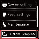 Print a Saved Custom Template From the Printer - PIXMA TR150