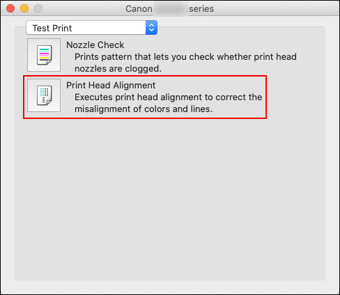 Align the Print Head Manually from a Mac - MX432 / MX439
