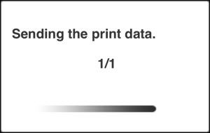 Sending the print data