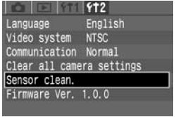 How to clean the sensor.