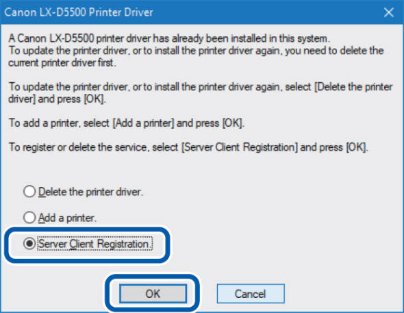 Install the Printer Driver - LX-D5500 / LX-P5510
