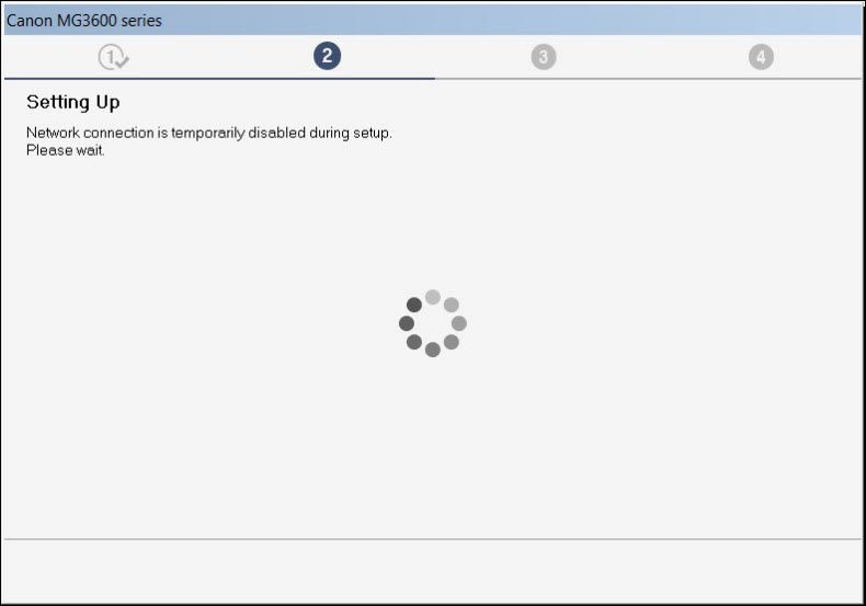 The network connection is temporarily disabled
