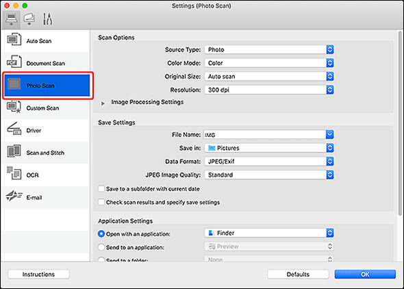 Saving Scanned Images After Checking Scan Results (Mac) - TR7020