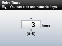 Adjusting the Retry Times