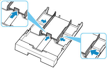Move the paper guide and adjust the guides to edge of the paper stack