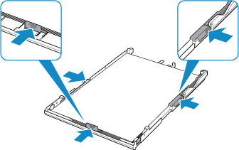 Slide the right paper guide to align it with the paper stack