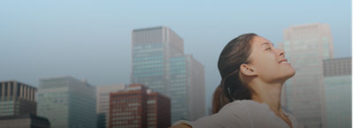 Photo of girl in city