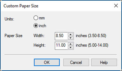 Create a Custom Paper Size for Printing in Windows