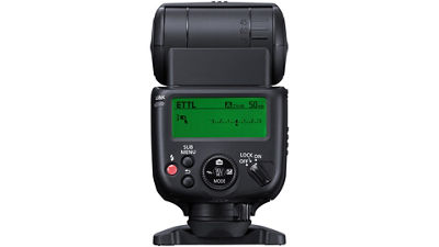 Speedlite EL-10 - Back View with LCD Backlit