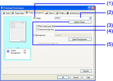 Use Stamp Printing (Windows)