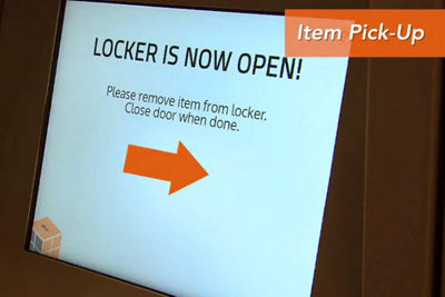 Iamge of the locker is open screen