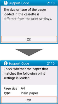 Support Code 2110 Appears - TS5120
