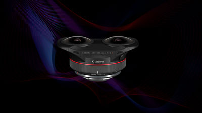 EOS R5 with Dual fisheye lens