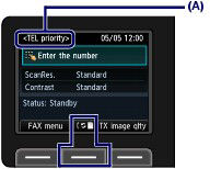 Setting the fax receive mode MX882