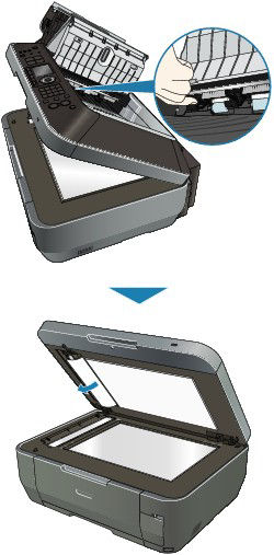 Remove a Paper Jam from the Automatic Document Feeder - PIXMA