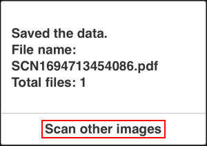 Tap Scan other images (outlined in red)