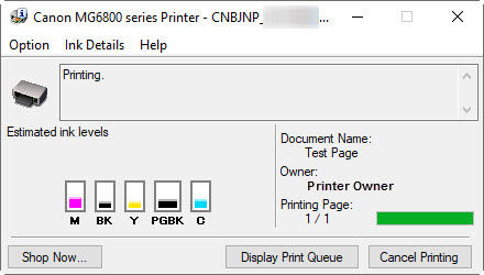 The printer is offline