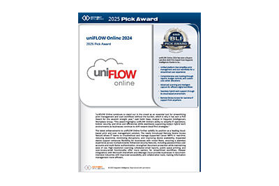 uniFLOW Online BLI Keypoint Intelligence 2025 Article