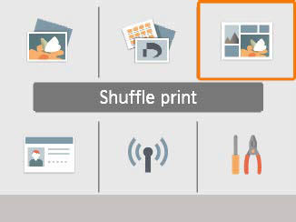 Using Shuffle Print when Printing Images on Smartphones - CP1300