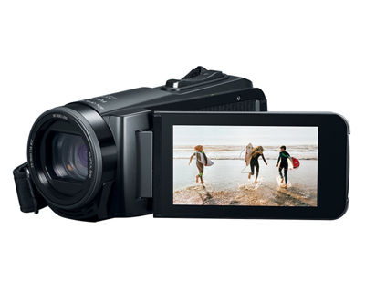 Canon VIXIA HF W10 Camcorder - 3Q LCD Open