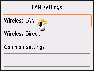 Connect the TS6020 to a Wireless LAN via Manual Connect