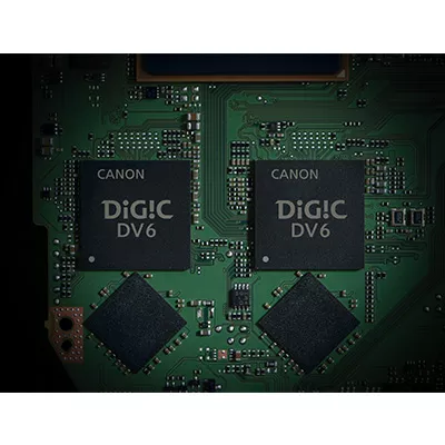 Dual DIGIC DV 6 Image Processors example