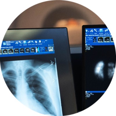 Medical images on computer screens