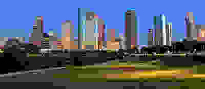 Houston, Texas city skyline, home of CERAWeek by S&P Global