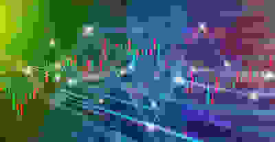 World economics graph chart background