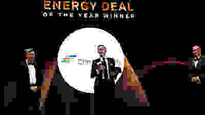 Dan Eggers Constellation's EVP and CFO accepts the Energy Deal of the Year Award at Platts Global Energy Awards Ceremony