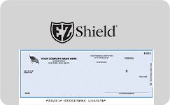  EZ Shield logo for extra check protection