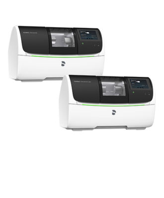 Dental milling units used for producing precise restorations in digital dentistry workflows.