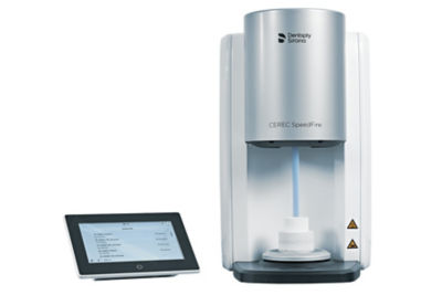 CEREC SpeedFire sintering furnace for fast dental material processing.