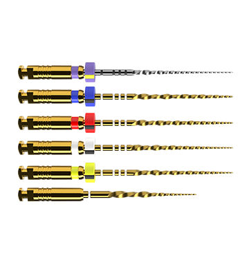 ProTaper Ultimate endodontic file system with color-coded NiTi instruments