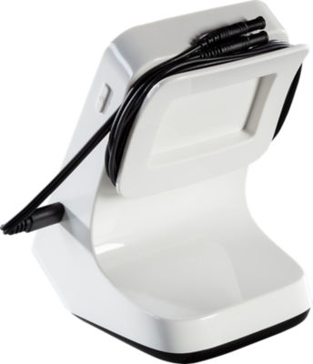 Charging dock and clip accessories for X-Smart Apex Locator, designed for easy cable management and clinician use.