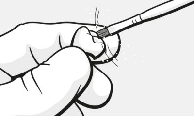 Finishing CEREC Cercon 4D abutment crowns with CEREC SpeedFire sintering and glazing furnace