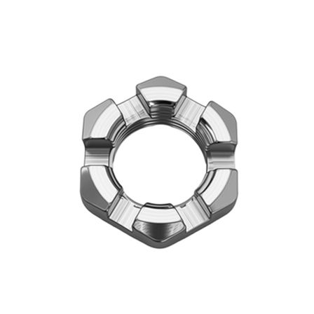 yu＊M Spindle Castle Hex Nut 1-14 - 6-Castellations - BTR - #42 Spindle