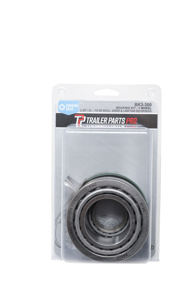 Dexter BK3-300 trailer hub bearing kit for one wheel, featuring 25580 and LM67048 bearings.