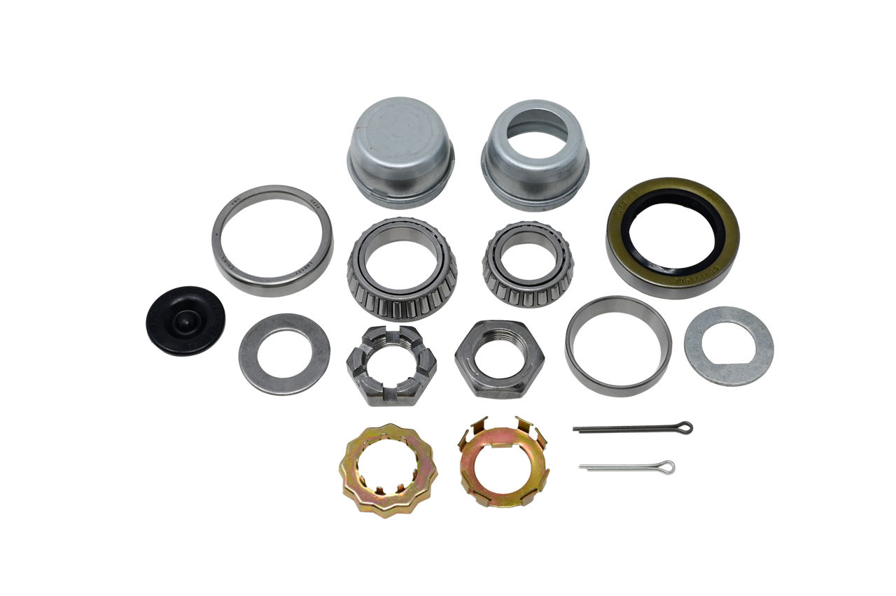 Dexter BKS2-105 trailer hub bearing and seal kit with bearings, races, seals, and hardware.