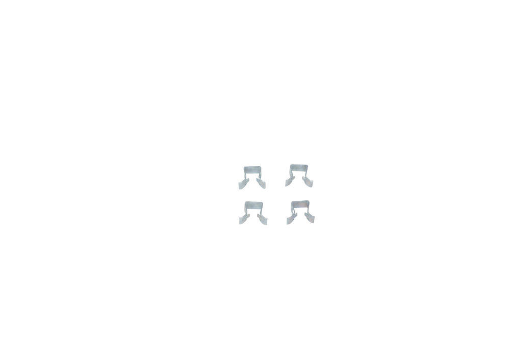 Dexter BP19-005 trailer brake shoe hold down clips, set of four.