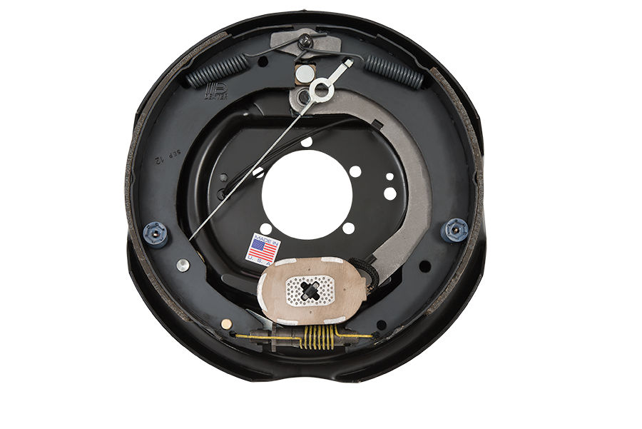 Dexter K23-465-00 trailer electric brake assembly with shoes, springs, and magnet