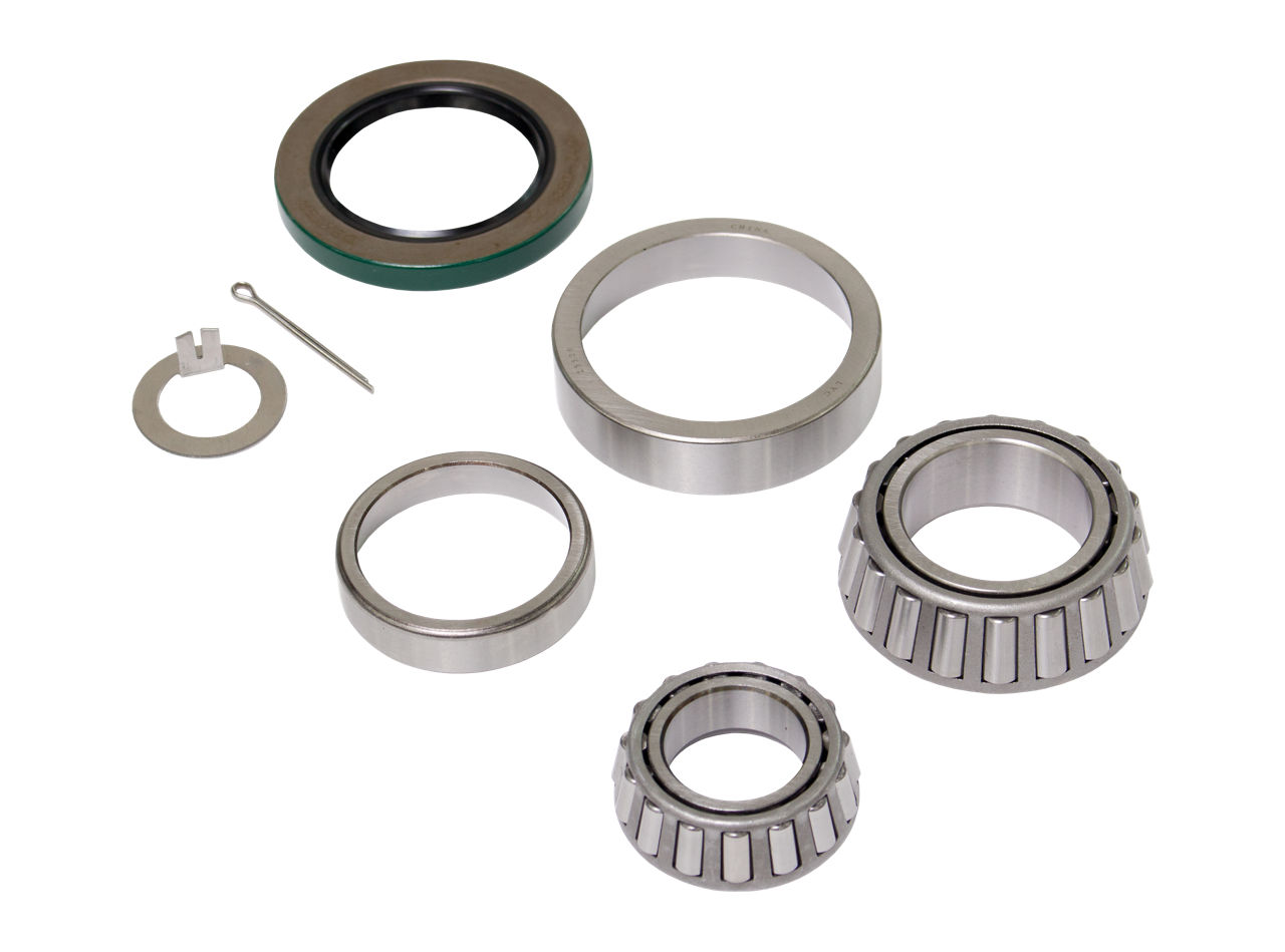 Dexter K71-719-00 trailer wheel bearing kit with tapered bearings, races, seal, pin