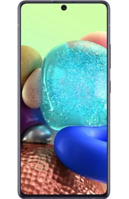 Se muestra la pantalla del teléfono Galaxy A71