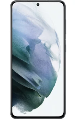 Se muestra la pantalla frontal del Galaxy S21 5G