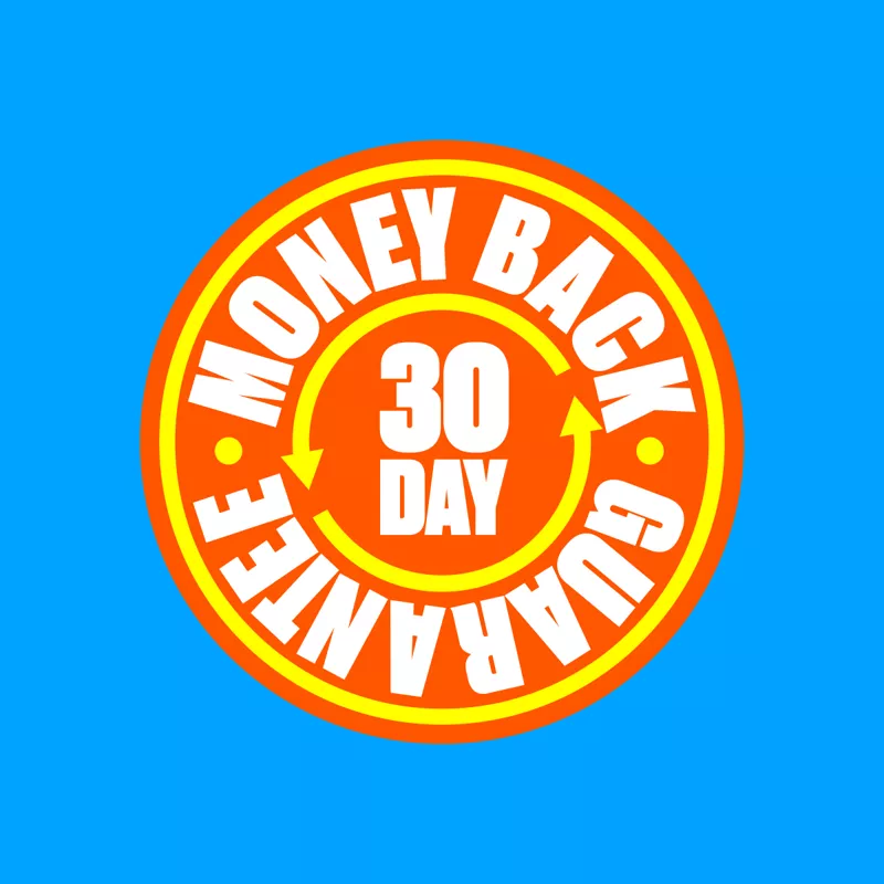 30 day money back guarantee